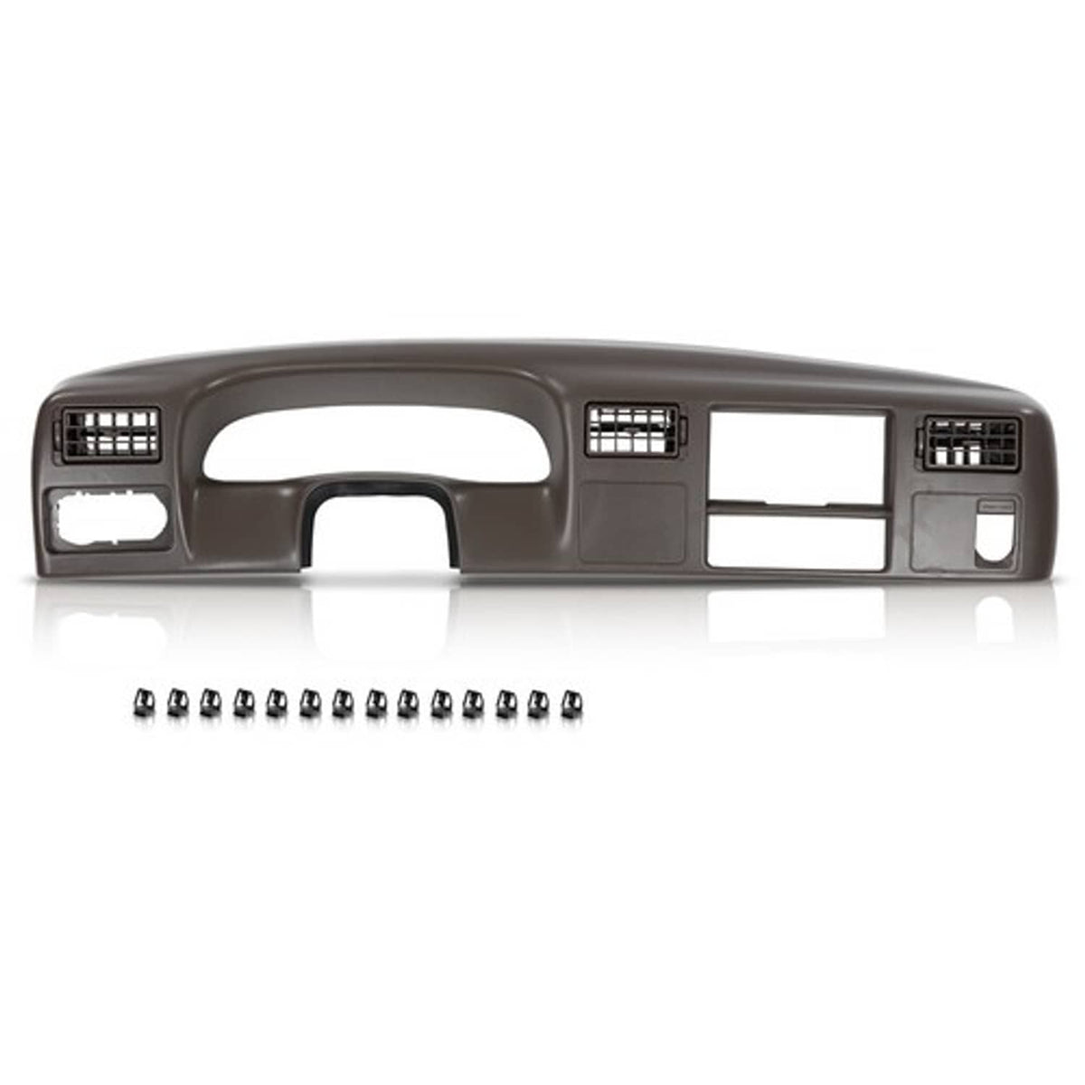 Solid Spare Dash Cluster Radio Bezel Trim Panel Brown Fit For 1999-2004 Ford F250 F350
