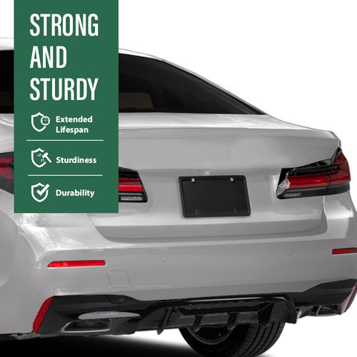 Solid Spare Fit For 17-23 BMW G30/G31/G38 5 Series M Sport Rear Bumper Diffuser Gloss Black