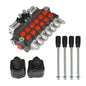 Solid Spare Hydraulic Backhoe Directional Control Valve w/ 4 Joysticks 6 Spool 11 GPM New