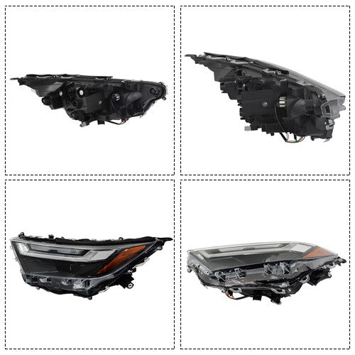 Solid Spare Headlight Single Projector For Toyota Rav4 2022-2023 Headlamp Driver Side Clear