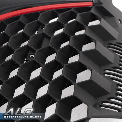 Solid Spare Front Bumper Upper Honeycomb Grille Fit For 2006-2009 VW GTI GLI Jetta MK5