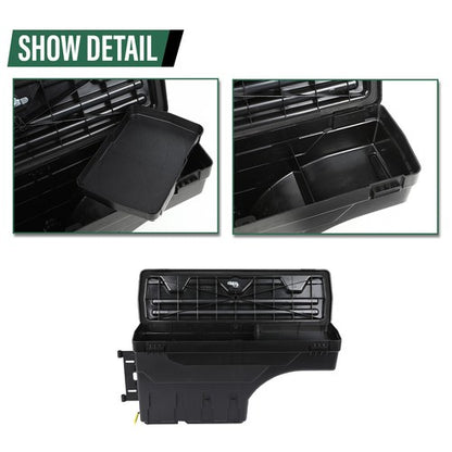 Solid Spare Fit For 1997-2014 Ford F150 F-150 Left Driver Side Truck Bed Storage Tool Box