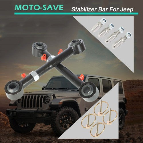 Solid Spare For 2.5-6" lifts 07-18 Jeep Wrangler Sport Front Sway Bar Links Disconnects