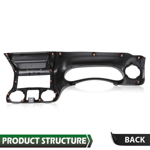 Solid Spare Fit For 2011-2014 Jeep Wrangler Dash Instrumen Cluster Radio Bezel Trim Cover