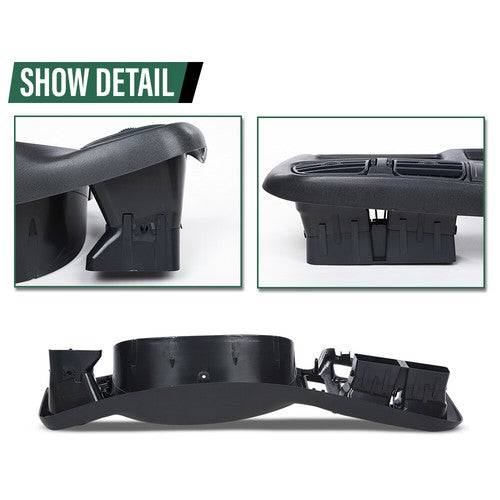 Solid Spare Double Din Dash Radio Cluster Bezel Gray Fit For 98-05 S10 Blazer Jimmy Sonoma