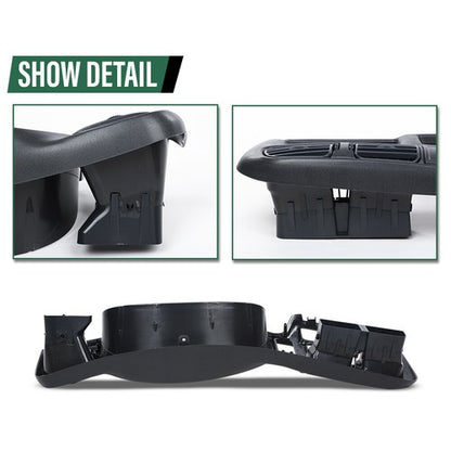 Solid Spare Double Din Dash Radio Cluster Bezel Gray Fit For 98-05 S10 Blazer Jimmy Sonoma