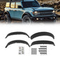 Solid Spare New Plastic Black Wide Wheel Lip Fender Flares Fit For Ford Bronco 2021-2024