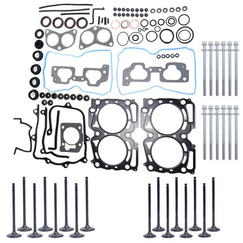 New Head Gasket Set Intake Exhaust Valves Fits For 2004-2009 Subaru 2.5L