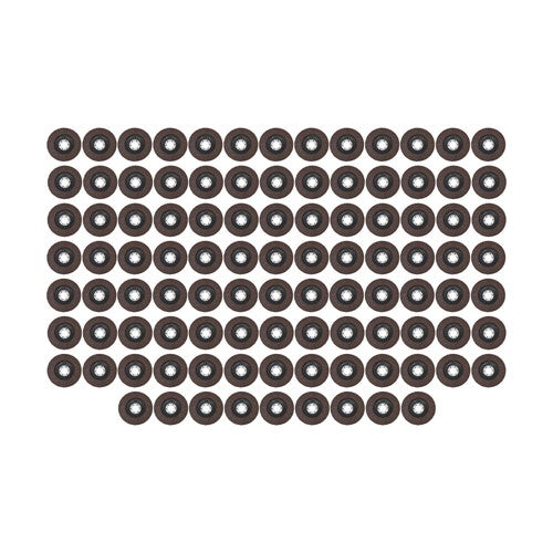 Solid Spare 100Pack T29 Premium Zirconia Flap Disc Sanding Grinding US 4-1/2"×7/8'' 40 Grit