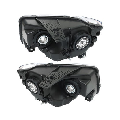 Solid Spare Pair Chrome For Jeep Grand Cherokee 11-13 Compass 11-17 Headlights Halogen Clear