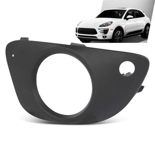 Solid Spare Front Bumper Fog Light Bezel Lamp Trim Left Fit For 2015-2018 Porsche Macan
