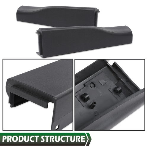 Solid Spare Fit For 08-16 Ford Super Duty F250 F350 Flex Step Tailgate Trim Cap Molding 3pcs