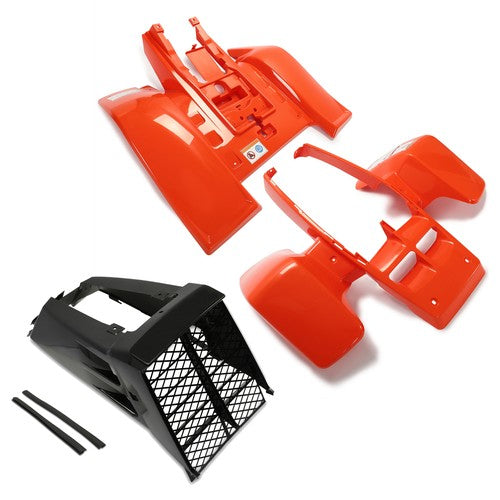 Solid Spare For Yamaha Banshee 350 Fenders + gas tank Plastics Kits+ Radiator grille Orange