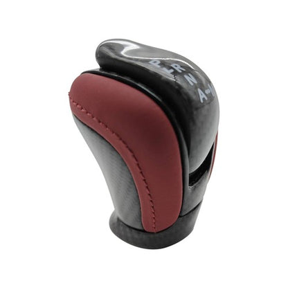 Fit 2009-2020 2021 Nissan GTR R35 Red Leather Carbon Fiber Shift Knob 3491080B0A