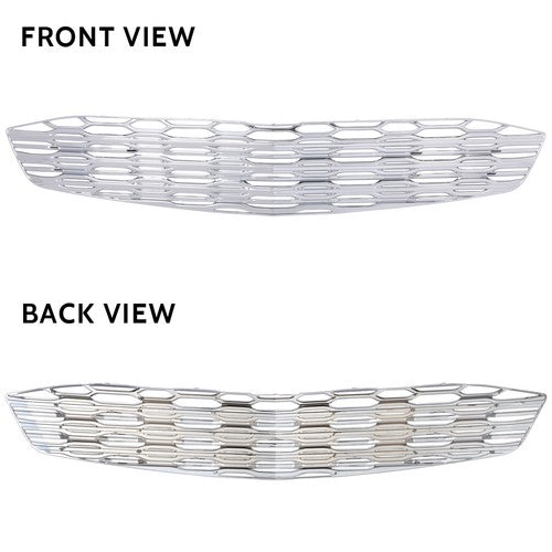 Solid Spare FOR 2016-2018 Chevy Malibu CHROME Snap On Grille Overlay Grill Covers Inserts