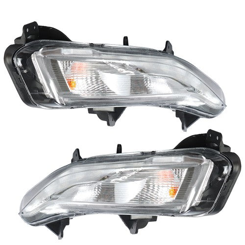 Solid Spare For Chevy Malibu 2019-2022 Bumper Turn Signal Lights W/LED DRL Fog Lamps RH&LH