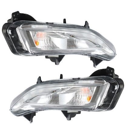 Solid Spare For Chevy Malibu 2019-2022 Bumper Turn Signal Lights W/LED DRL Fog Lamps RH&LH