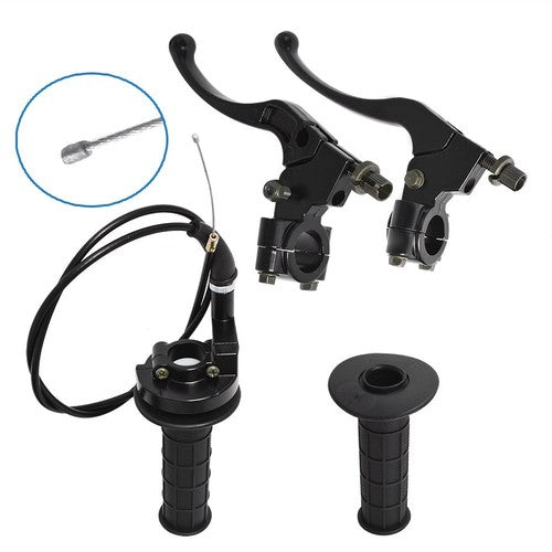 Solid Spare Handlebar Grip 7/8" Throttle Cable Clutch Brake Lever For Honda Baja Doodlebug