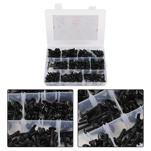 Solid Spare 380 Pack #8#10 self-tapping screw kits 410 Stainless Steel Convenient Box