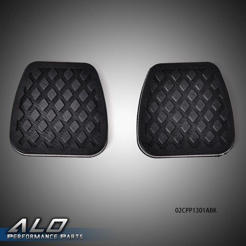 Solid Spare 2Pcs Black Brake Or Clutch Pedal Pads Cover Fit For Honda Accord Civic CRV