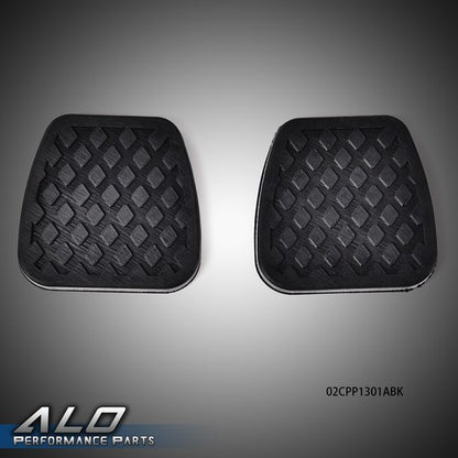 Solid Spare 2Pcs Black Brake Or Clutch Pedal Pads Cover Fit For Honda Accord Civic CRV
