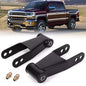 Solid Spare 2" Rear Drop Shackles Lowering Kit For 1988-2018 Chevy Silverado GMC Sierra 1500
