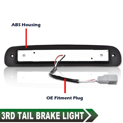 Solid Spare FIT FOR 1999-2016 FORD F250 F350 SUPER DUTY RED LED THIRD BRAKE LIGHT CARGO LAMP