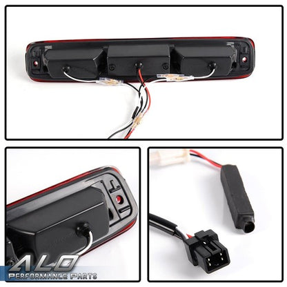 Solid Spare Clear LED 3rd Brake Light Cargo Lamp Fit For 1999-06 Chevy Silverado GMC Sierra