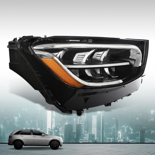Solid Spare LED Headlights Fit For 20-22 Mercedes-Benz GLC-Class W/O Adaptive Left & Right