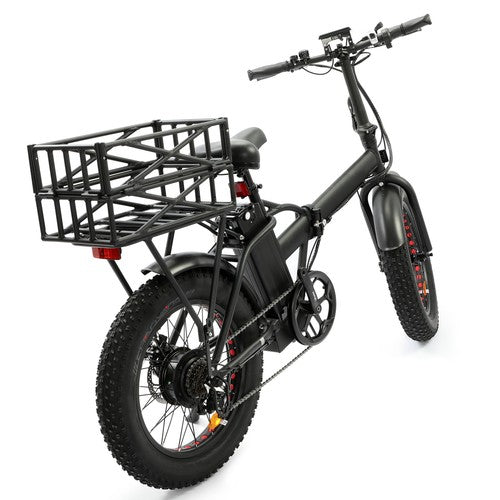Solid Spare ECOTRIC Rear Rack Bike Basket Large Bicycle Electric Bike Basket