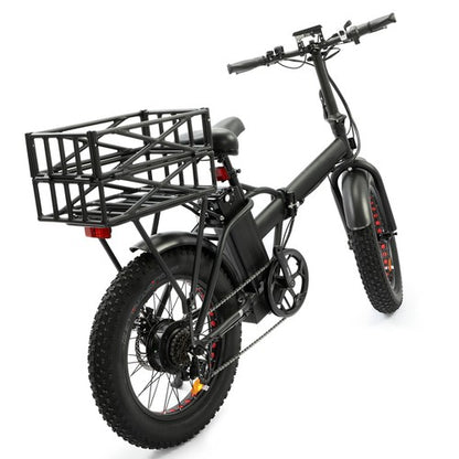 Solid Spare ECOTRIC Rear Rack Bike Basket Large Bicycle Electric Bike Basket