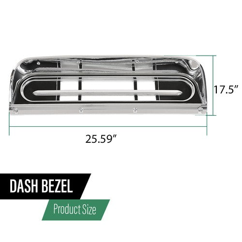 Solid Spare Fit For 1967-1972 Ford F100 F250 F350 Pickup Truck Instrument Cluster Dash Bezel