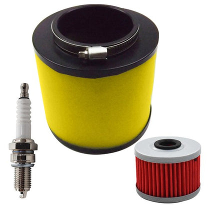 Solid Spare Air Oil Filter & Spark Plug For Honda Foreman 450 TRX450ES 4x4 ES 1999-2001