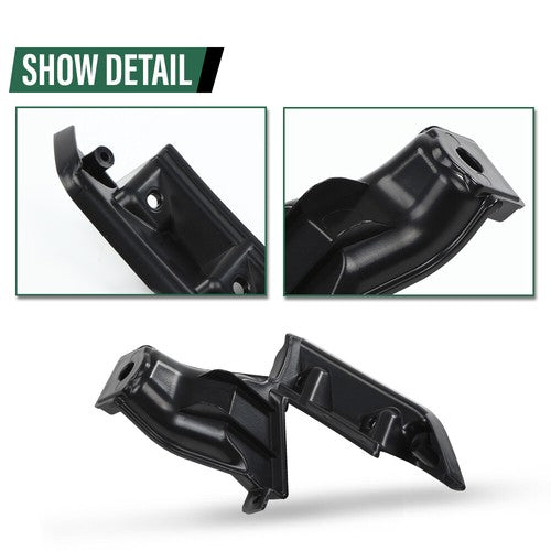Solid Spare Grille Bracket Set Fit For 2009-2011 Honda Civic Coupe Driver & Passenger Side