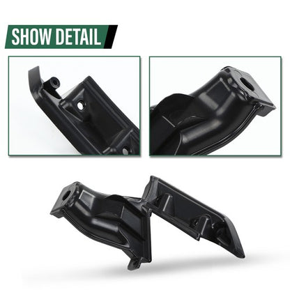 Solid Spare Grille Bracket Set Fit For 2009-2011 Honda Civic Coupe Driver & Passenger Side