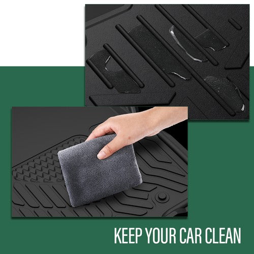 Solid Spare All Weather TPE Floor Mats Liners Fit For 18-25 Freightliner Cascadia 116 126