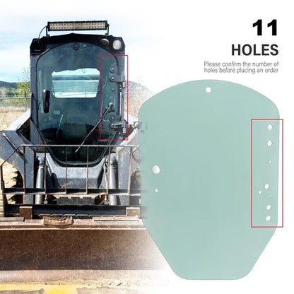 Solid Spare For John Deere Skid Steer & Track Loader D & E Series Clear Door Glass # T312628