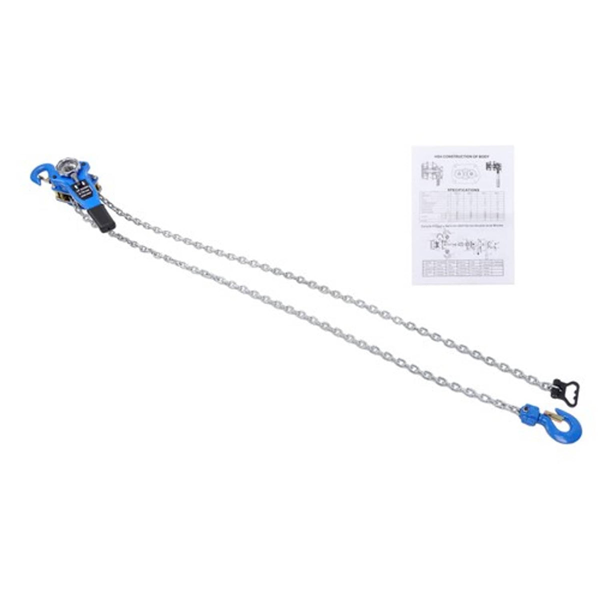Solid Spare Trigger hoist 1650lbs Lifting height 10ft/3m G80 galvanized manganese steel φ5mm
