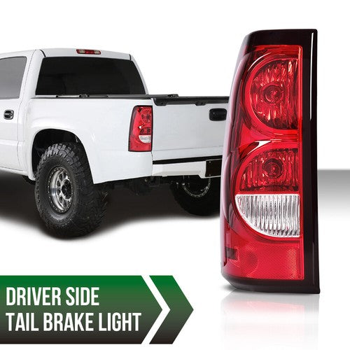 Solid Spare Fit For 2003-2006 Chevy Silverado Pickup Left Driver Side Tail Light Brake Lamp