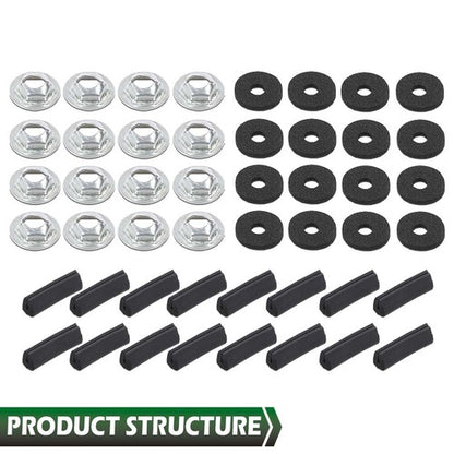 Solid Spare Fit For 1985-1990 Camaro Z28/IROC-Z IROC Hood Louvers New Reproduction Pair