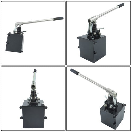Solid Spare Hydraulic Piston Hand Pump 2.7 Cid 5 Quart With Valve For Double Acting Cylinder