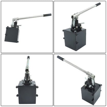 Solid Spare Hydraulic Piston Hand Pump 2.7 Cid 5 Quart With Valve For Double Acting Cylinder
