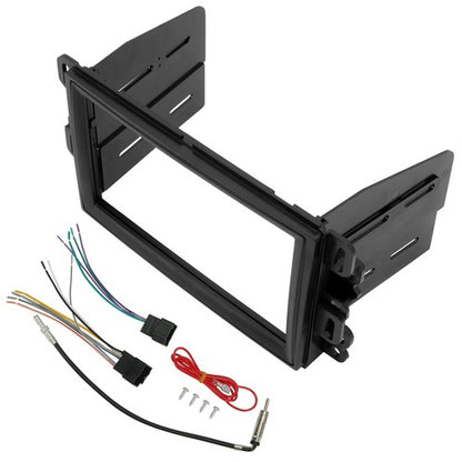 Solid Spare Double Din Dash Kit Stereo Radio Installation Kit w/Wire Harness For Chevrolet