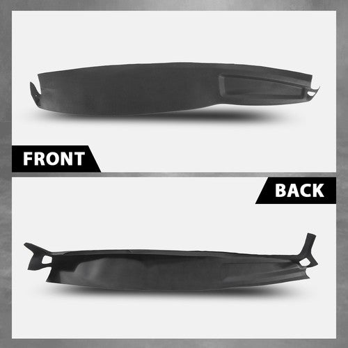 Solid Spare Fit For 02-05 Dodge Ram 1500 2500 3500 TPE Dash Cover Dash Board Overlay Black