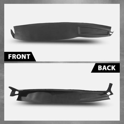Solid Spare Fit For 02-05 Dodge Ram 1500 2500 3500 TPE Dash Cover Dash Board Overlay Black