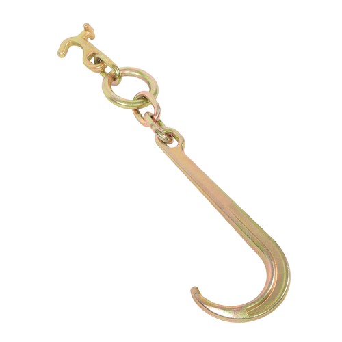 Solid Spare 1 Pack 5400lbs G70 15" J Hook w/ TJ Hooks for Towing Wrecker Roll Back Truck