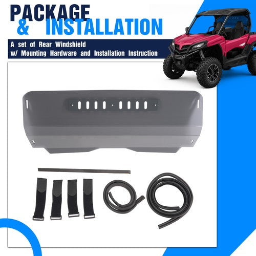 Solid Spare For CFMoto ZForce 950 Sport &Trail / 800 Trail 2023-2025 Rear Windshield Tinted