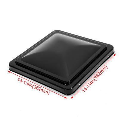 Solid Spare 14"X14" For RV Replacement Roof Vent Cover Black Camper (Trailer) Vent Cover