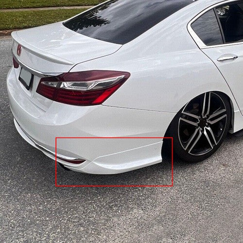 Solid Spare Rear & Front Lip Side Apron Underbody 4PC For 16-17 Honda Accord Sedan HFP Style
