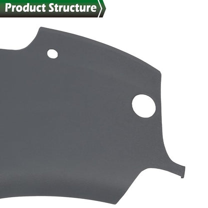 Solid Spare Fit For 2004-2008 Acura TL Sedan Front Upper Dash Board Cover Cap Light Gray